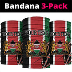 Personalized Jamhuri Day Neck Gaiter Kenya Map African Shield LT18
