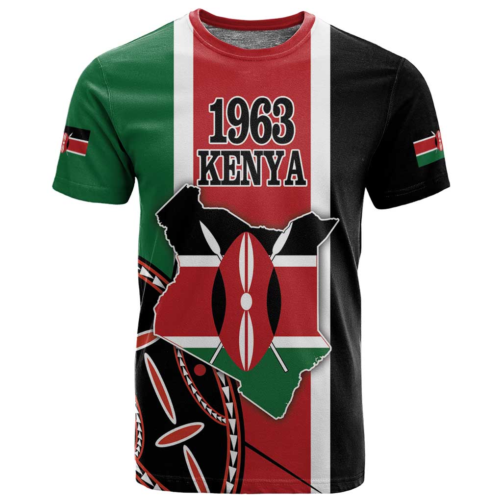 Personalized Jamhuri Day T shirt Kenya Map With African Shield