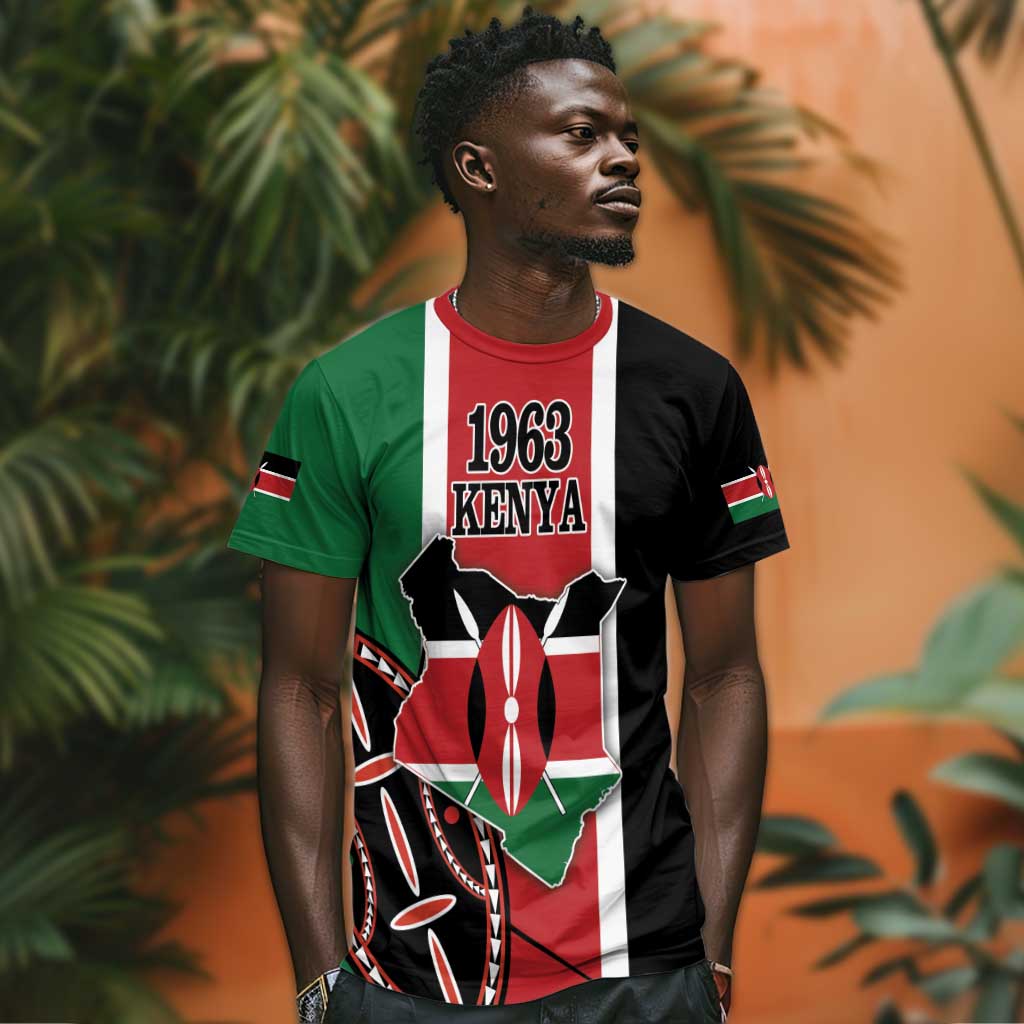 Personalized Jamhuri Day T shirt Kenya Map With African Shield