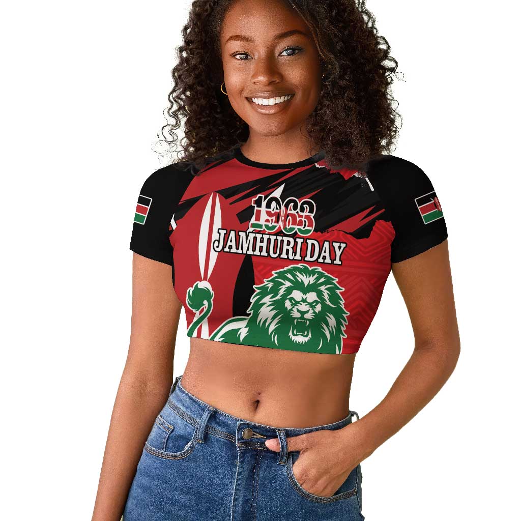 Personalized Jamhuri Day 1963 Window Curtain Angry Lion With African Shield LT18