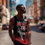 Tuskegee Red Tails Airmen WWII Tribute Men Tank Top 332nd Fighter Group - Black - African Pride