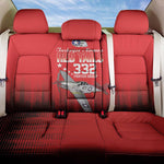 Tuskegee Red Tails Airmen WWII Tribute Back Car Seat Cover 332nd Fighter Group - Red - African Pride