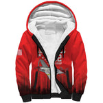 Tuskegee Red Tails Airmen WWII Tribute Sherpa Hoodie 332nd Fighter Group - Red - African Pride