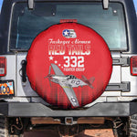 Tuskegee Red Tails Airmen WWII Tribute Spare Tire Cover 332nd Fighter Group - Red - African Pride