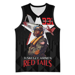 Tuskegee Airmen Red Tails Legacy Basketball Jersey African American Pilots - Black - African Pride