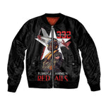 Tuskegee Airmen Red Tails Legacy Bomber Jacket African American Pilots - Black - African Pride