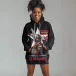Tuskegee Airmen Red Tails Legacy Hoodie Dress African American Pilots - Black - African Pride