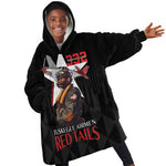 Tuskegee Airmen Red Tails Legacy Kid Wearable Blanket Hoodie African American Pilots - Black - African Pride