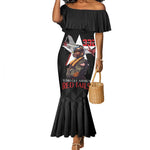 Tuskegee Airmen Red Tails Legacy Mermaid Dress African American Pilots - Black - African Pride