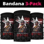 Tuskegee Airmen Red Tails Legacy Neck Gaiter African American Pilots - Black - African Pride