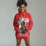 Tuskegee Airmen Red Tails Legacy Hoodie Dress African American Pilots - Red - African Pride