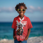 Tuskegee Airmen Red Tails Legacy Kid Hawaiian Shirt African American Pilots - Red - African Pride