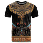 Winged Egypt Cats T shirt Hieroglyphs Alphabet Pattern