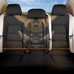 Ancient Egypt Scarab Beetle Back Car Seat Cover Hieroglyphs Alphabet Pattern