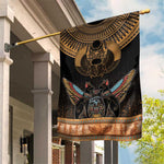 Ancient Egypt Scarab Beetle Garden Flag Hieroglyphs Alphabet Pattern