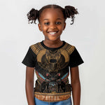 Ancient Egypt Scarab Beetle Kid T shirt Hieroglyphs Alphabet Pattern