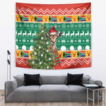 South Africa Springbok Tapestry Christmas Tree - Lightning Art