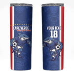 Cape Verde Pride Custom Skinny Tumbler The First Voyage Of Champions - African Pride