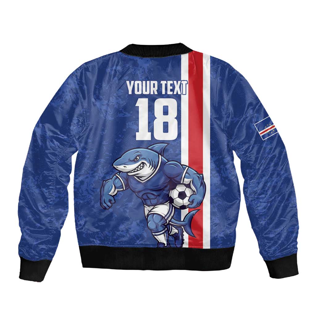 Cape Verde Pride Custom Sleeve Zip Bomber Jacket The First Voyage Of Champions - African Pride