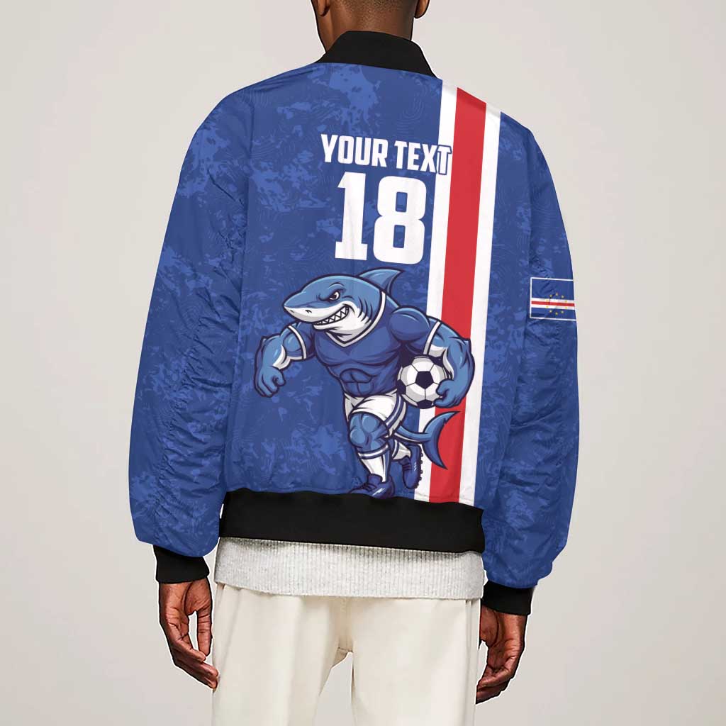 Cape Verde Pride Custom Sleeve Zip Bomber Jacket The First Voyage Of Champions - African Pride