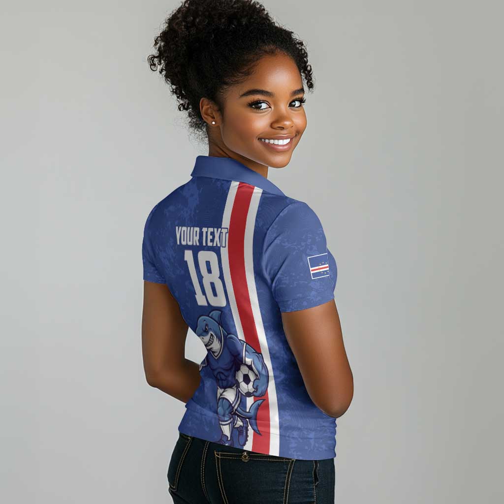 Cape Verde Pride Custom Women Polo Shirt The First Voyage Of Champions - African Pride