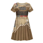 Tuskegee Airmen Red Tails Tribute Kid Short Sleeve Dress Black History Air Force - African Pride