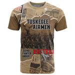 Tuskegee Airmen Red Tails Tribute T shirt Black History Air Force - African Pride