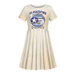 Tuskegee Airmen Red Tails Kid Short Sleeve Dress Heroes Of Freedom Retro Style - African Pride