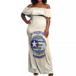 Tuskegee Airmen Red Tails Off Shoulder Maxi Dress Heroes Of Freedom Retro Style - African Pride