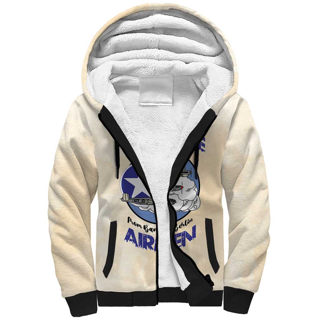 Tuskegee Airmen Red Tails Sherpa Hoodie Heroes Of Freedom Retro Style - African Pride