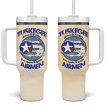 Tuskegee Airmen Red Tails Tumbler With Handle Heroes Of Freedom Retro Style - African Pride