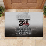 Tuskegee Airmen Red Tails Pride Rubber Doormat 332nd Fighter Group - African Pride