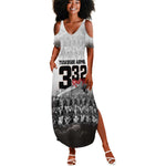 Tuskegee Airmen Red Tails Pride Summer Maxi Dress 332nd Fighter Group - African Pride