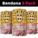 Africa Dashiki Neck Gaiter King Protea Floral Motif Patterns LT18