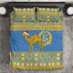Personalized Eritrea Emblem Bedding Set Ruhus Beal Lidet - Kente Pattern