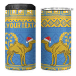 Personalized Eritrea Emblem 4 in 1 Can Cooler Tumbler Ruhus Beal Lidet - Kente Pattern