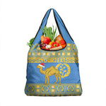 Personalized Eritrea Emblem Grocery Bag Ruhus Beal Lidet - Kente Pattern