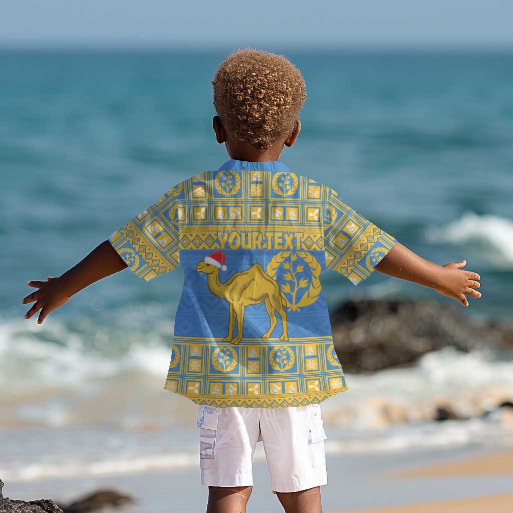 Personalized Eritrea Emblem Kid Hawaiian Shirt Ruhus Beal Lidet - Kente Pattern