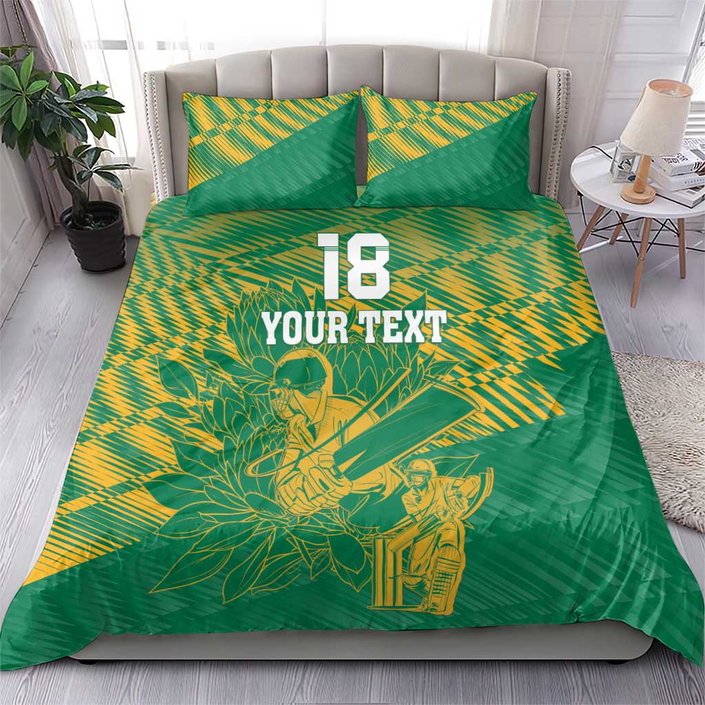 Cricket South Africa Custom Bedding Set Green Version Proteas - African Pride