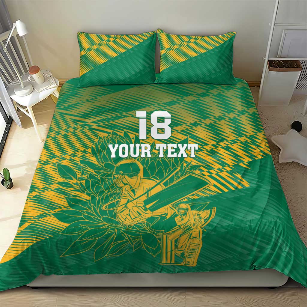Cricket South Africa Custom Bedding Set Green Version Proteas - African Pride