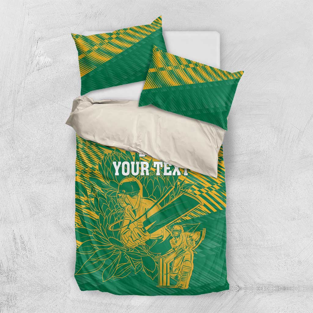 Cricket South Africa Custom Bedding Set Green Version Proteas - African Pride