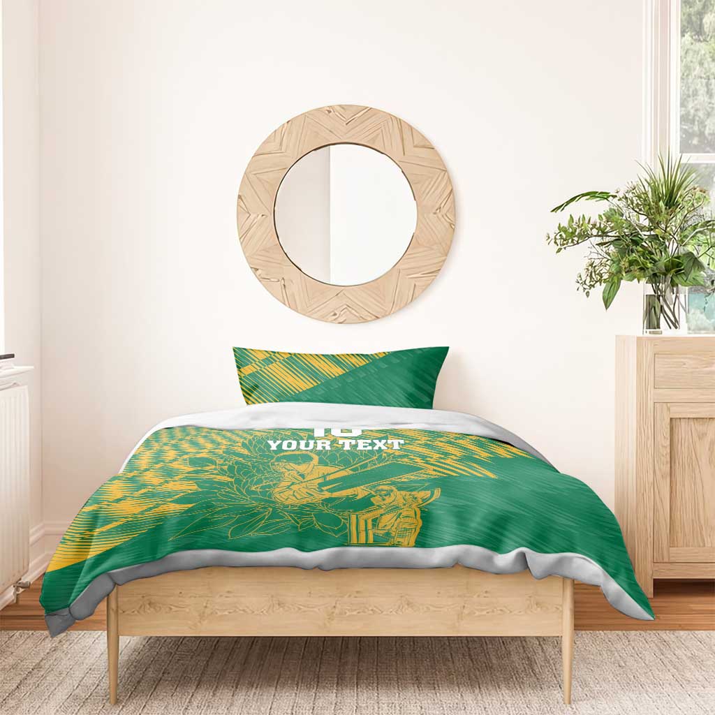 Cricket South Africa Custom Bedding Set Green Version Proteas - African Pride