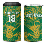 Cricket South Africa Custom 4 in 1 Can Cooler Tumbler Green Version Proteas - African Pride