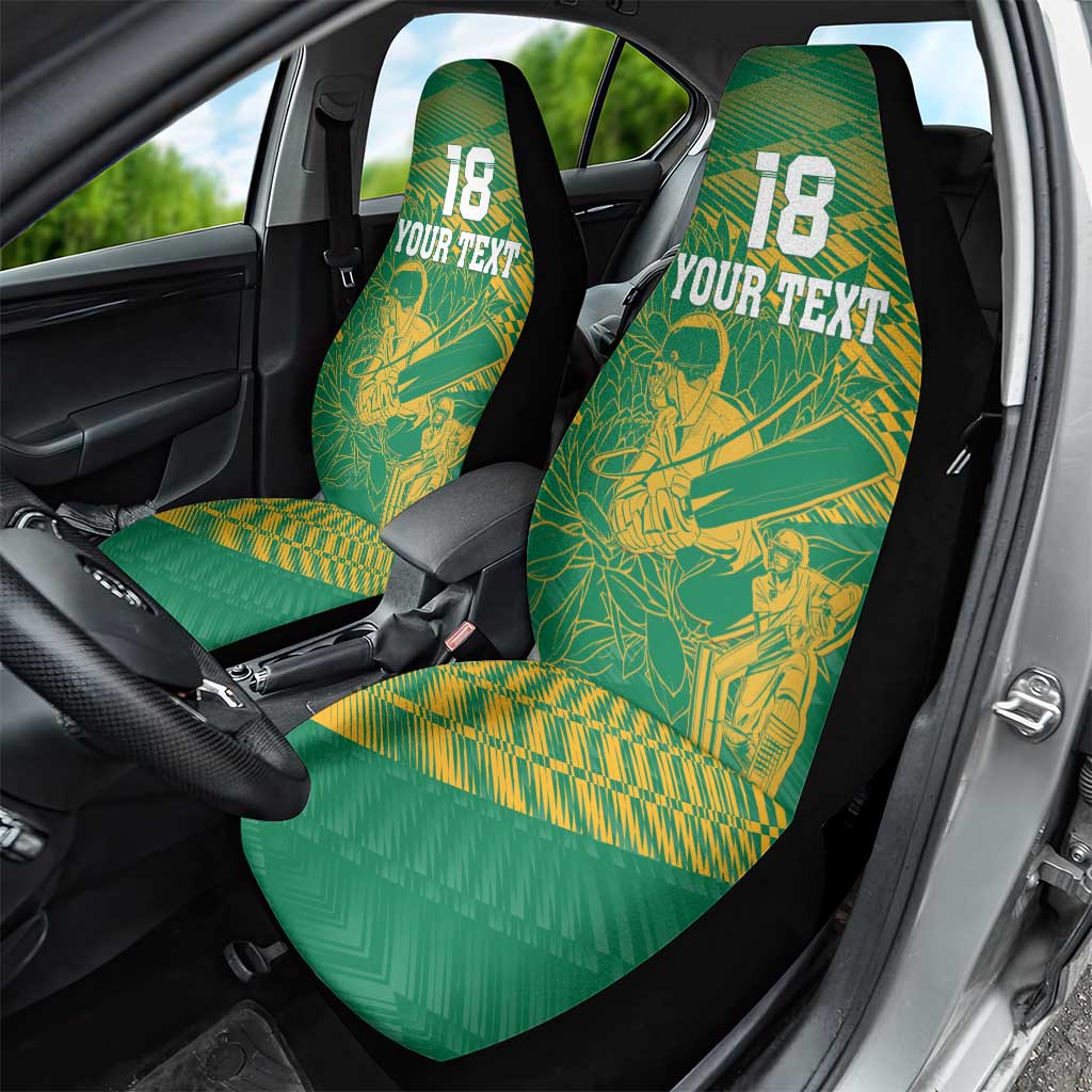 Cricket South Africa Custom Car Seat Cover Green Version Proteas - African Pride