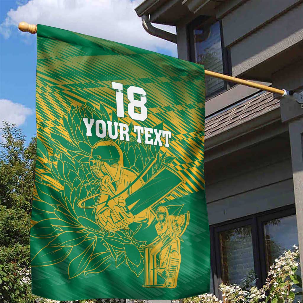 Cricket South Africa Custom Garden Flag Green Version Proteas - African Pride