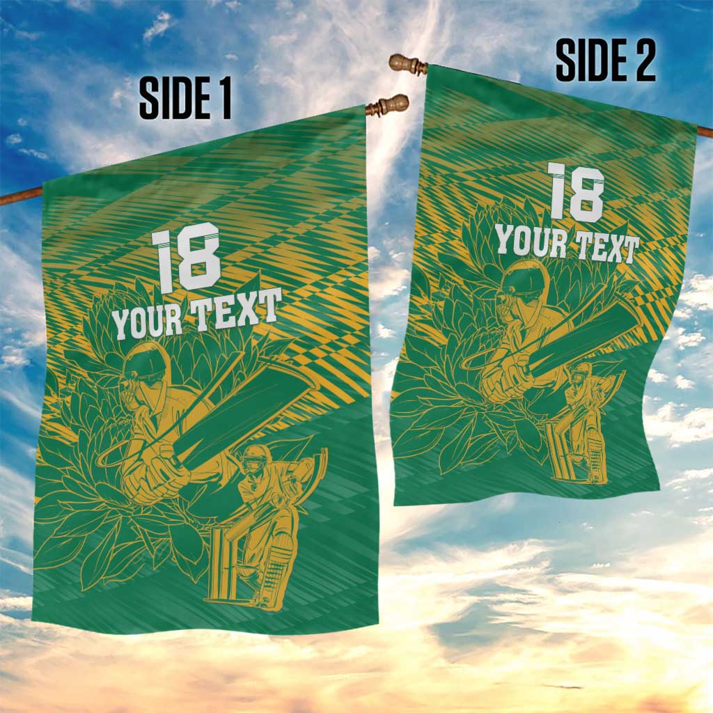 Cricket South Africa Custom Garden Flag Green Version Proteas - African Pride