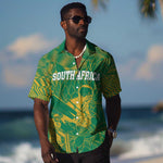 Cricket South Africa Custom Hawaiian Shirt Green Version Proteas - African Pride