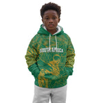 Cricket South Africa Custom Kid Hoodie Green Version Proteas - African Pride