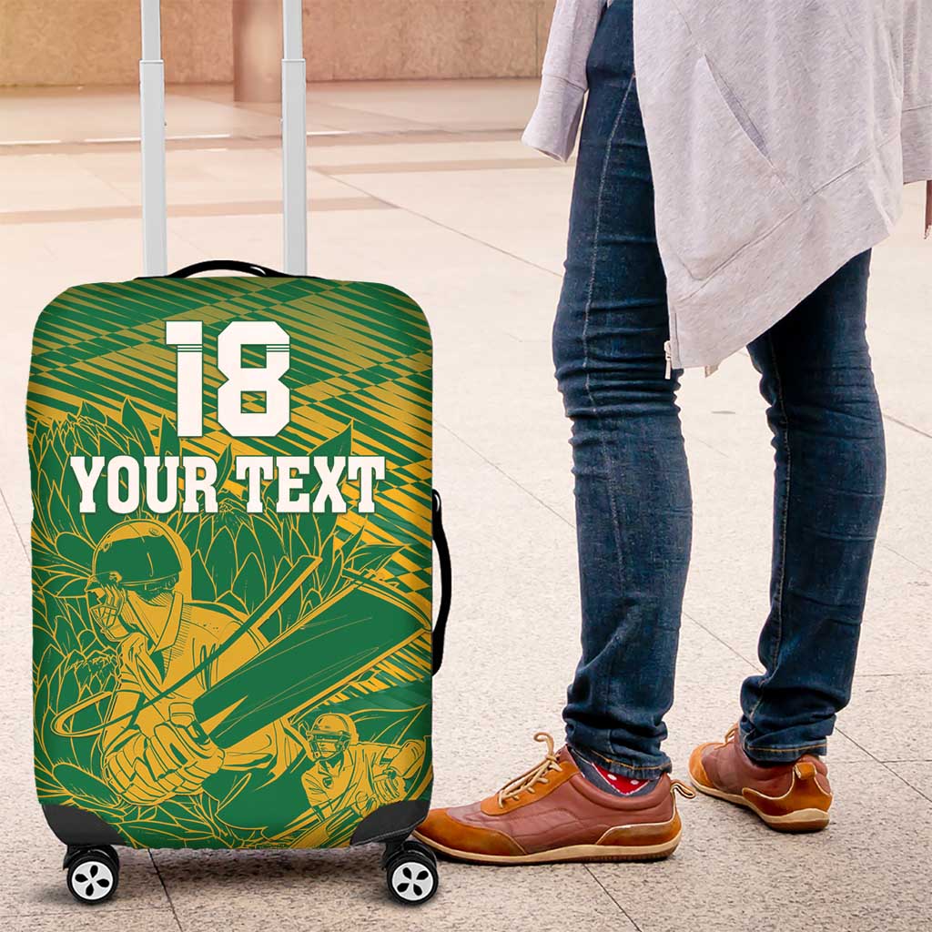 Cricket South Africa Custom Luggage Cover Green Version Proteas - African Pride