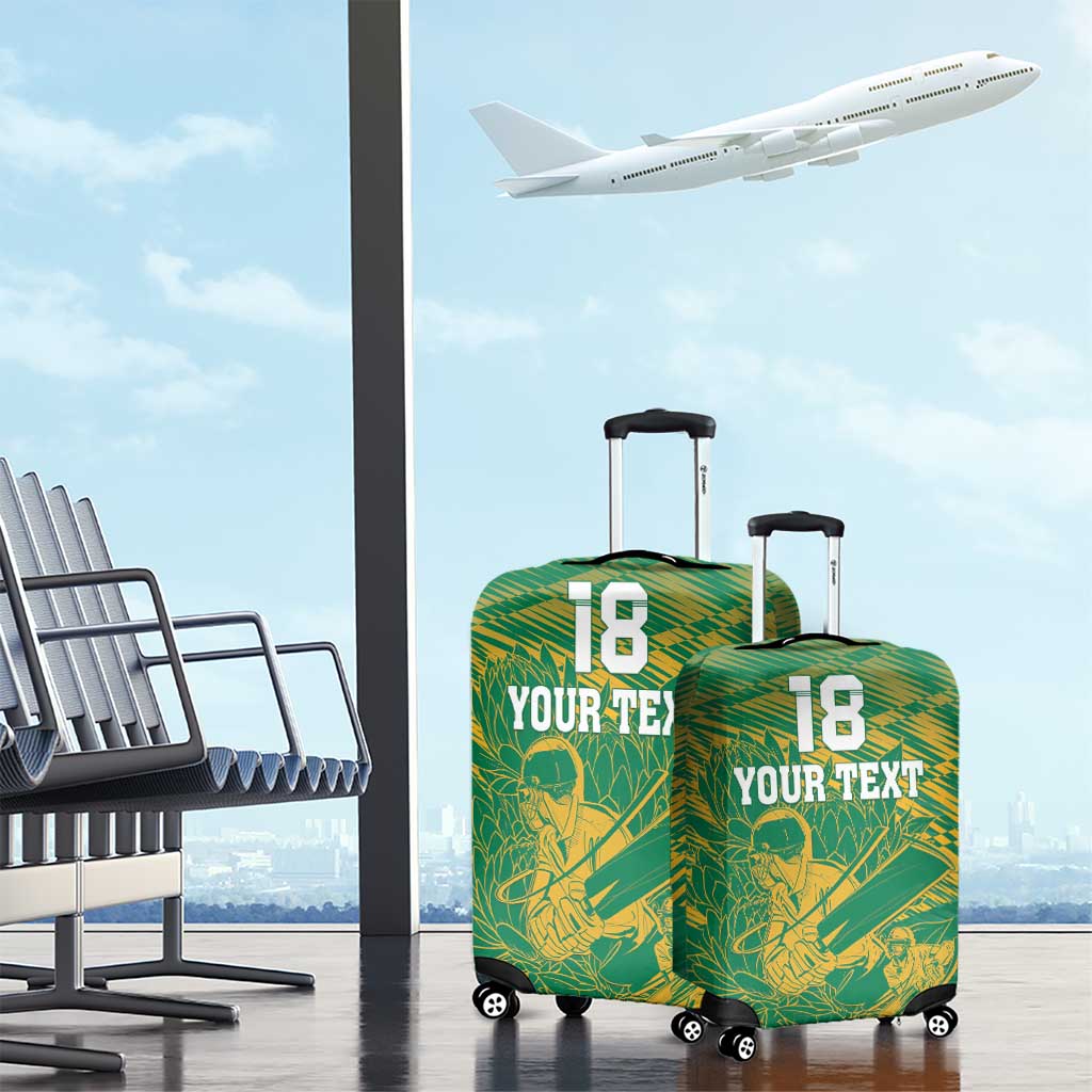 Cricket South Africa Custom Luggage Cover Green Version Proteas - African Pride
